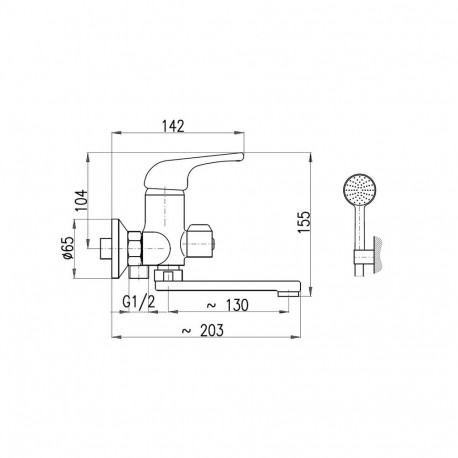 BATH MIXER SELENGA ECO DSEE051.5/1