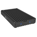 Geh. IcyBox USB 3.2 Gen2x2 Type-C 2-fach M.2 PCle NVMe