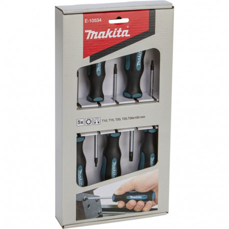 Makita E-10534 Screwdriver Set, 5 pcs