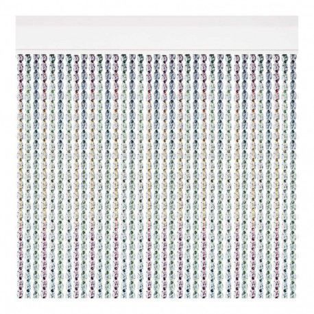 Kardin Acudam Cantabria Uksed Mitmevärviline Välimus Hõbedane PVC Alumiinium 90 x 210 cm