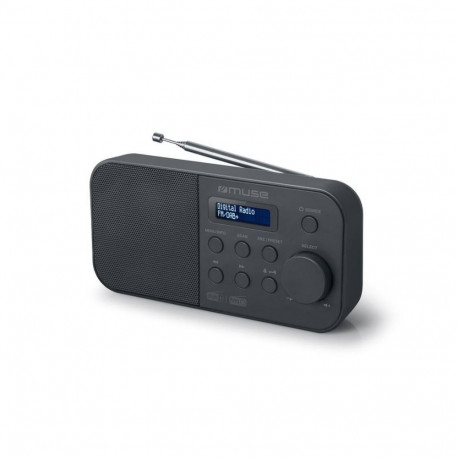 Muse Alarm function, M-109DB, Portable radio, Black