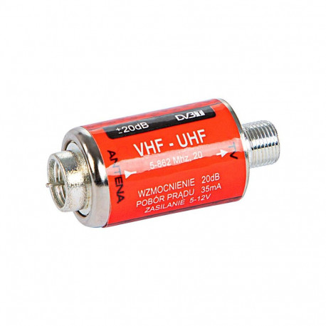 TV ANTENNA AMPLIFIER 20DB 12V 77-190