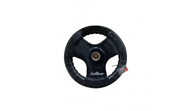 RUBBER PLATE WITH HANDLE CUT 10KG