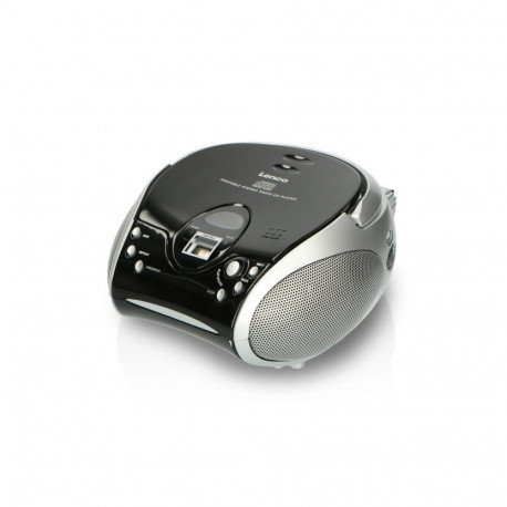 New! Lenco CD player black/silver SCD-24 Black/Silver