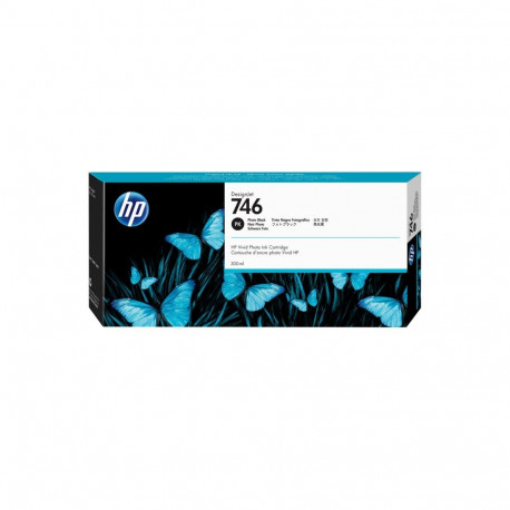 HP tindikassett 746 DesignJet 300ml, foto-must