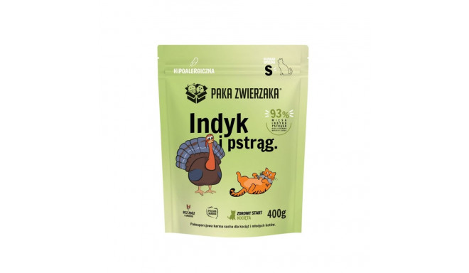 PAKA ZWIERZAKA Kitten Turkey with trout S - dry cat food - 400g