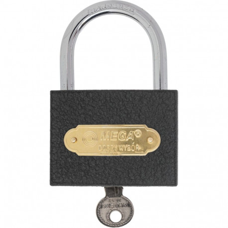 Kłódka żeliwna wzmocniona, hartowany kabłąk 40mm