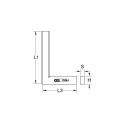 KS Tools 300.0291 square Carpenter&#039;s square