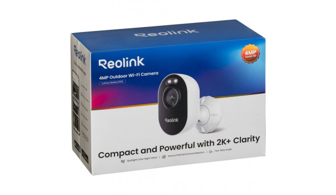 Reolink Lumus Series E430 outdoor camera with light spotlight 4MP surveillance, White | Reolink