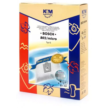 K&M vacuum cleaner bag B02/micro 4+1pcs