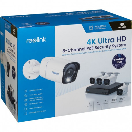 Reolink NVS8-8MB4 4K UltraHD PoE valvekaamerasüsteem