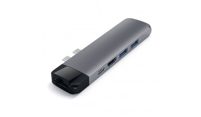 Satechi USB Type-C Pro Hub 4K HDMI ja Ethernet adapter, kosmosehall