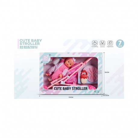 CUTE beebikäru komplekt 54X10.5X36