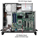 Techly šassii tööstuslik rack 19/desktop 4U ülikompaktne must I-CASE MP-P4HX-BLK6
