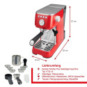 Espresso machine Barist a Perfetta Plus red