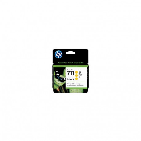 HP 711 3-pack 29-ml Yellow DesignJet Ink Cartridges