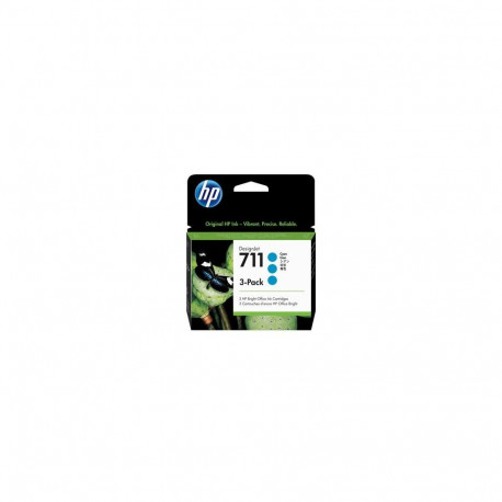 HP 711 3-pack 29-ml Cyan DesignJet Ink Cartridges