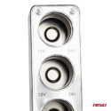 Hargmik 12/24V, 3 sigaretisüütaja pesa+1 USB