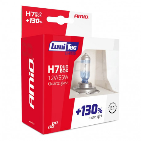 H7 Lumitech +130%, 2tk, 12v, 55W