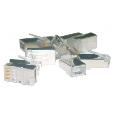 Product Title: Cat6 Shielded RJ45 8P8C Modular Connectors for Solid and Stranded Ca
