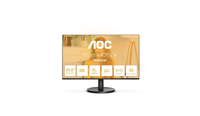 AOC 24B3QA2 24" IPS FHD 16:9 120 Hz 1 ms 1920 x 1080 pikslit 300 cd/m² 1 HDMI-port must