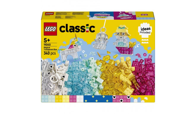 LEGO Classic 11040 – maagiline läbipaistvate klotside karp