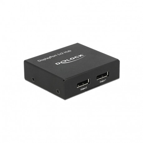 DisplayPort Splitter 1.2 > 2x DisplayPort 4K (schwarz)