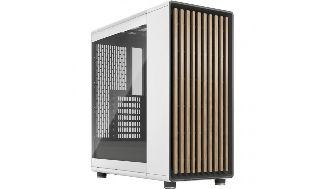 Fractal Design North Chalk White TG Clear - Tempered Glass