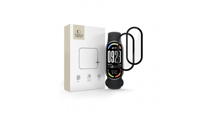 SZKŁO HYBRYDOWE TECH-PROTECT GLASS FLEX+ 2-PACK XIAOMI SMART BAND 10 / 10 NFC BLACK