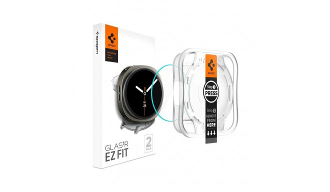 SZKŁO HARTOWANE SPIGEN GLAS.TR ”EZ-FIT” 2-PACK GALAXY WATCH 8 (40 MM) CLEAR
