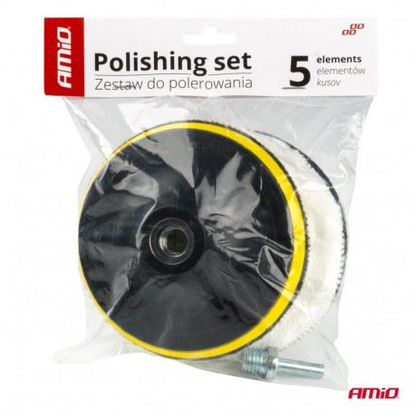 Poleerimispadjad 3tk, 125mm, adapter