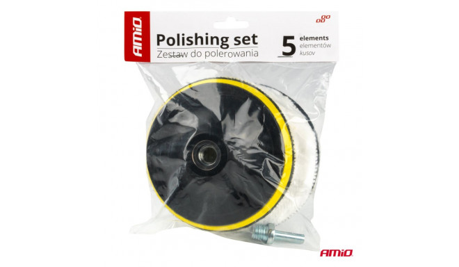 Poleerimispadjad 3tk, 125mm, adapter