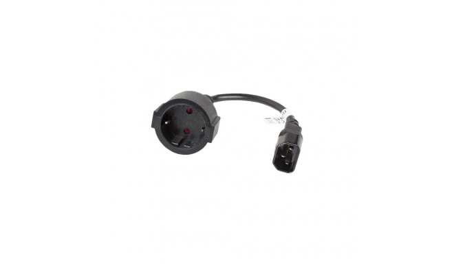 Lanberg IEC 320 C14 Schuko adapterkaabel UPS-i jaoks CA-C14E-10CC-0018-BK