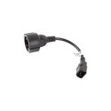 Lanberg IEC 320 C14 Schuko adapterkaabel UPS-i jaoks CA-C14E-10CC-0018-BK
