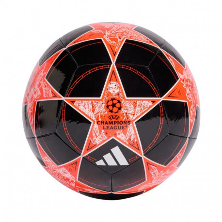Piłka nożna adidas UCL Club 25/26 League Stage czarno-pomarańczowa JP1538 3