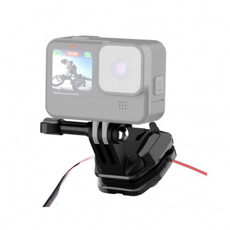 PULUZ motorcycle windshield clip for sports cameras (DJI Osmo Action 4, GoPro Hero 12, Insta360 Ace 