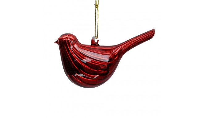 Christmas ornament JOY BIDRY RED 11cm, glass