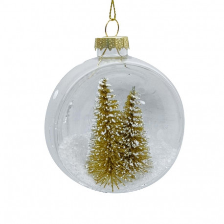 Christmas ornament JOY TREE GOLD D8cm, glass