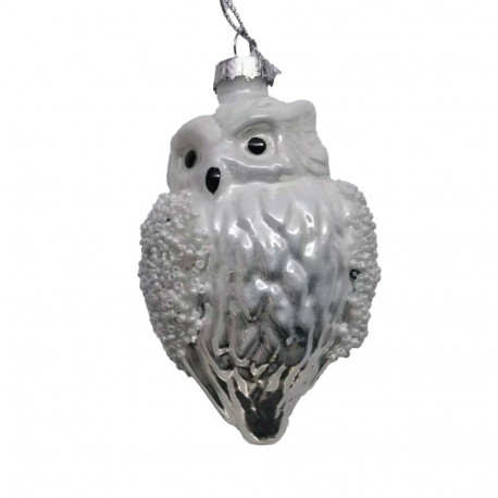 Jõuluehe JOY OWLY 10.5cm, klaas