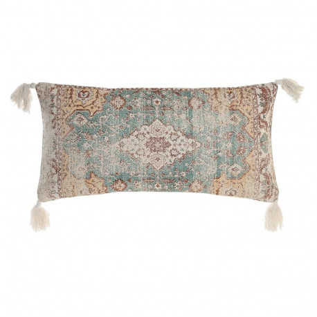 Cushion DKD Home Decor 60 x 10 x 30 cm Beige Blue Arab Fringe