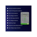 Qoltec Solar MPPT Charge Controller with Temperature Sensor 20A |12V/24V | LCD | 2 x USB