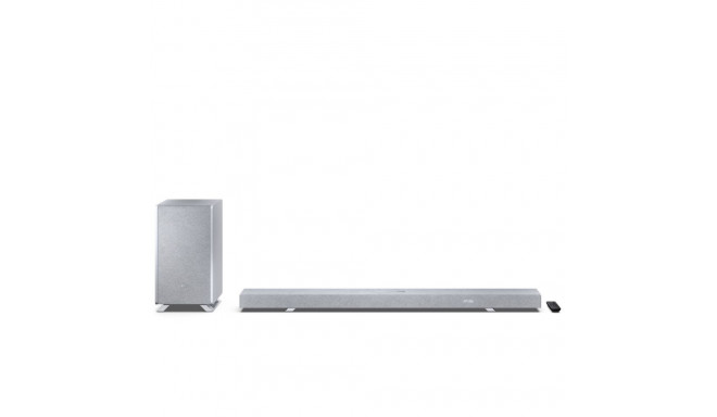 Sharp HT-SBW55121(SL) Q 5.1.2 Dolby Atmos/ DTS:X Soundbar with Wireless Subwoofer, Silver |