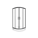 SHOWER ENCL QA098-90 KORFU BLACK 90X90