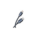 Baseus Type-C - Type-C Crystal Shine series fast charging data cable 100W 1.2m Black (CAJY000601)
