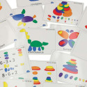 Creative pebbles värviline montessori puzzle