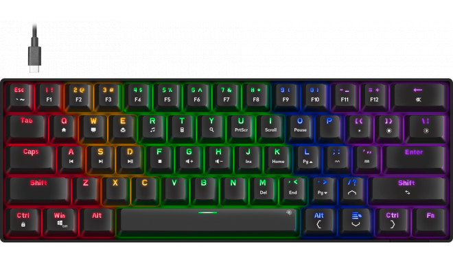Speedlink keyboard Atmos RGB Rainbow US (SL-670015-BK-US)