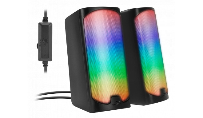 Speedlink kõlarid Tonos RGB, must (SL-810009-BK)