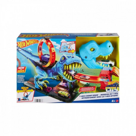 Car track City Loop T- rex set