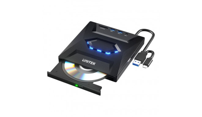 Unitek DVD-mängija, Unitek väline DVD/CD kirjutaja, 5Gbps USB-jaotur, SD-kaardilugeja