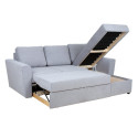 Corner sofa bed INGA grey